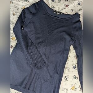 Melanie Lyne M Navy Long Sleeve Knit